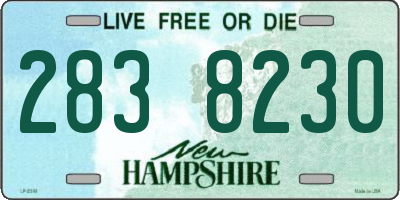 NH license plate 2838230