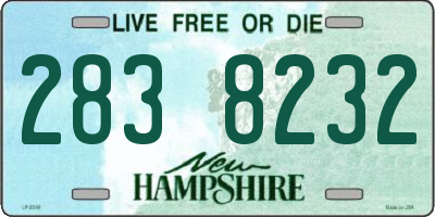 NH license plate 2838232