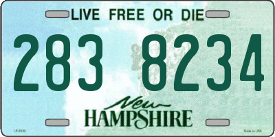 NH license plate 2838234