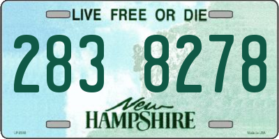 NH license plate 2838278