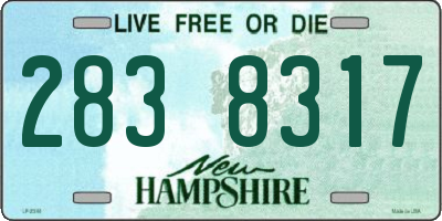 NH license plate 2838317