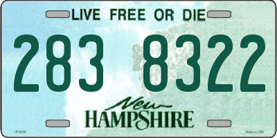 NH license plate 2838322