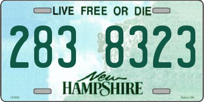 NH license plate 2838323
