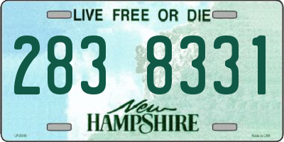 NH license plate 2838331