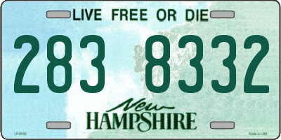 NH license plate 2838332