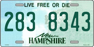 NH license plate 2838343