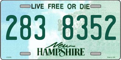 NH license plate 2838352