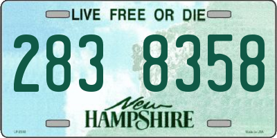 NH license plate 2838358