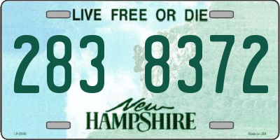 NH license plate 2838372