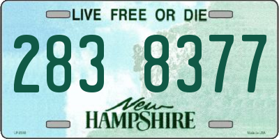 NH license plate 2838377
