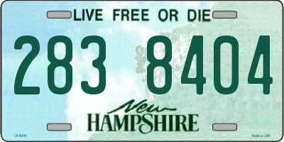 NH license plate 2838404