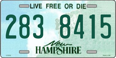 NH license plate 2838415