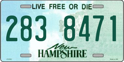 NH license plate 2838471