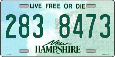 NH license plate 2838473