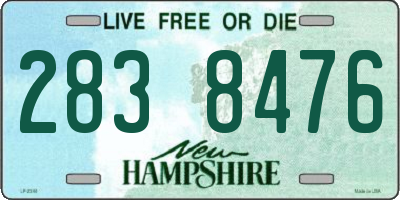 NH license plate 2838476