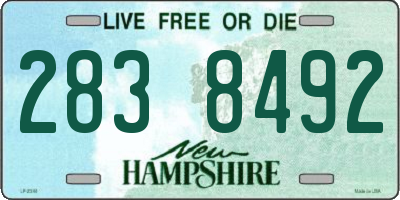 NH license plate 2838492