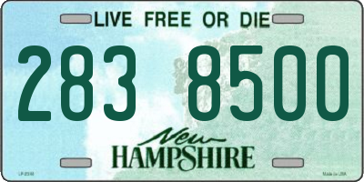 NH license plate 2838500