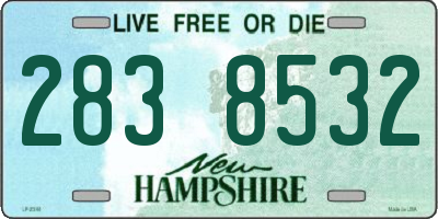 NH license plate 2838532