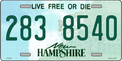 NH license plate 2838540