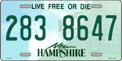 NH license plate 2838647