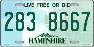 NH license plate 2838667