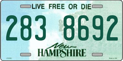 NH license plate 2838692