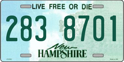 NH license plate 2838701