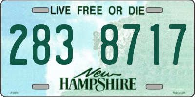 NH license plate 2838717