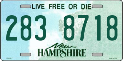 NH license plate 2838718