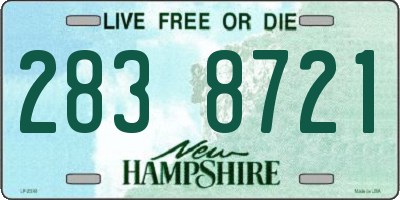 NH license plate 2838721
