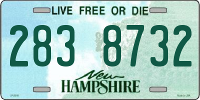 NH license plate 2838732