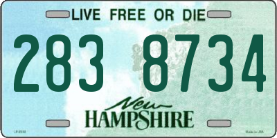 NH license plate 2838734