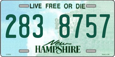 NH license plate 2838757