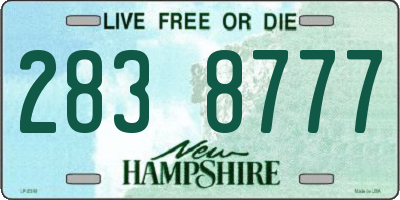 NH license plate 2838777