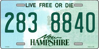 NH license plate 2838840