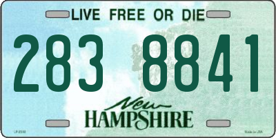 NH license plate 2838841