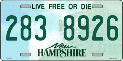 NH license plate 2838926