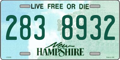 NH license plate 2838932