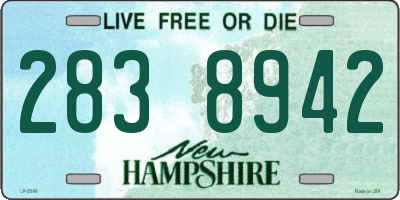 NH license plate 2838942