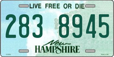 NH license plate 2838945
