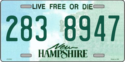 NH license plate 2838947