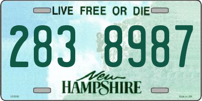 NH license plate 2838987