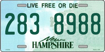 NH license plate 2838988