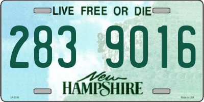 NH license plate 2839016