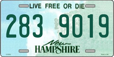 NH license plate 2839019