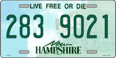 NH license plate 2839021