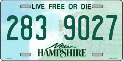 NH license plate 2839027