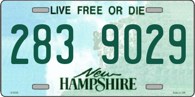 NH license plate 2839029