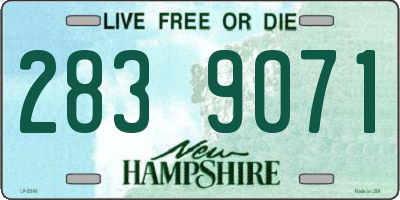 NH license plate 2839071