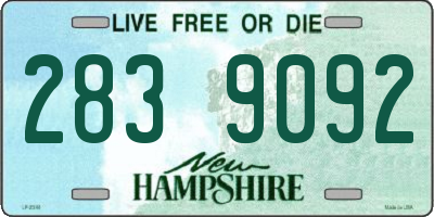 NH license plate 2839092